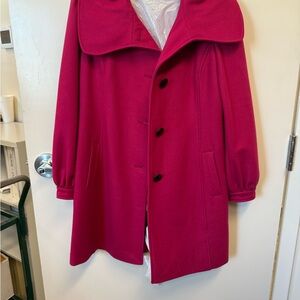 Guess Women's Fuchsia Pea Coat